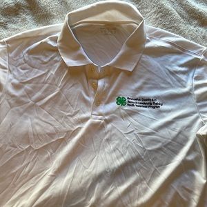 White 4H Polo